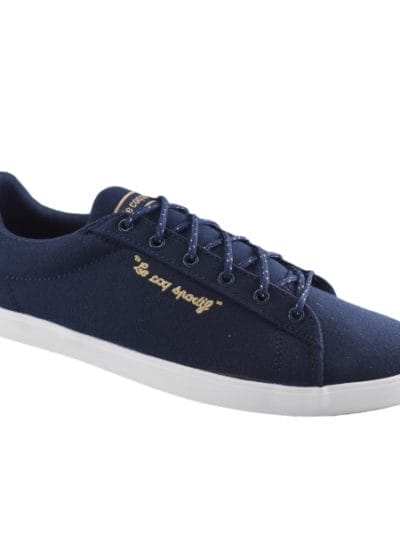 Fitness Mania - Le Coq Sportif Agate Lo Canvas - Womens Casual Shoes - Dress Blue/Rose Gold