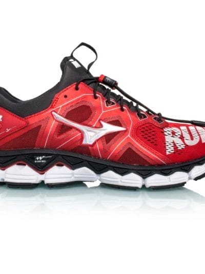 Fitness Mania - Mizuno Wave Sky 2 Tri IronMan Edition - Unisex Running Shoes - Red/Silver/Black