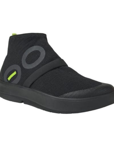 Fitness Mania - OOFOS OOmg Womens High Casual Shoes - Black/Black