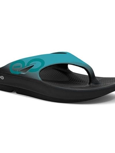 Fitness Mania - OOFOS OOriginal Sport - Unisex Recovery Thongs - Aqua