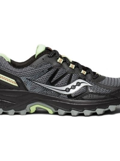 Fitness Mania - Saucony Excursion TR 11 - Womens Trail Running Shoes - Black/Lime