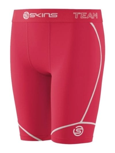 Fitness Mania - Skins DNAmic Team Youth Kids Compression Half Tights - Red