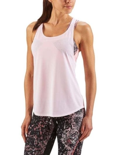 Fitness Mania - Skins Plus Remote T Bar Womens Training Tank Top - Champagne/Marle