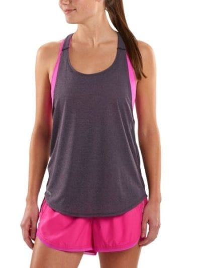 Fitness Mania - Skins Plus Remote T Bar Womens Training Tank Top - Haze/Marle