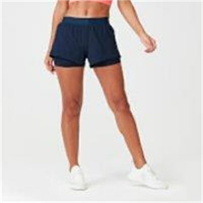 Fitness Mania - Ignite Dual Shorts - L - Navy