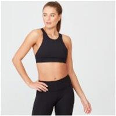 Fitness Mania - Racer Sports Bra - XS - Black