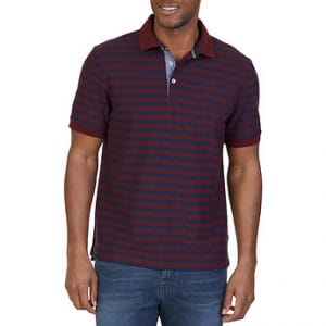 Fitness Mania - STRIPED SHORT SLEEVE DECK POLO SHIRT