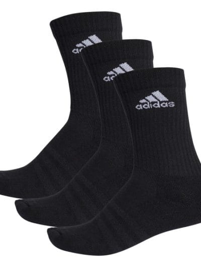 Fitness Mania - Adidas 3-Stripes Performance Unisex Training Crew Socks - 3 Pairs - Black