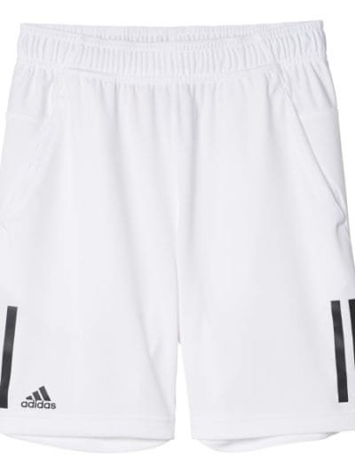 Fitness Mania - Adidas Club Kids Boys Tennis Shorts - White/Black