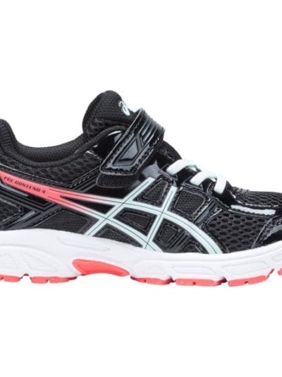 Fitness Mania - Asics Contend 4 PS - Kids Girls Running Shoes - Black/Soothing Sea