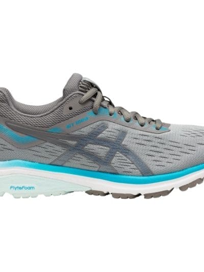 Fitness Mania - Asics GT-1000 7 - Womens Running Shoes - Stone Grey/Carbon/Blue Bell
