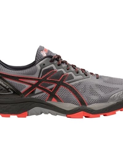 Fitness Mania - Asics Gel Fuji Trabuco 6 - Mens Trail Running Shoes - Carbon/Red Alert