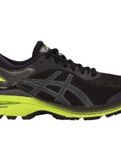 Fitness Mania - Asics Gel Kayano 25 GS - Kids Boys Running Shoes - Black/Neon Lime