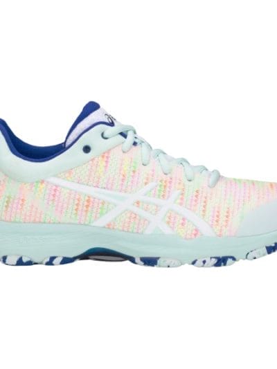 Fitness Mania - Asics Netburner Professional FF - Womens Netball Shoes - White/Rainbow