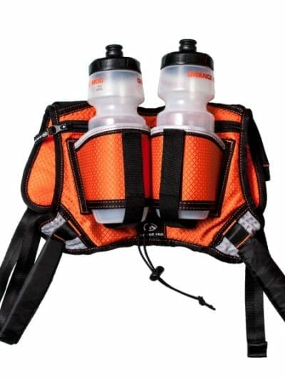 Fitness Mania - Orange Mud HydraQuiver Double Barrel Trail Running Pack - Orange