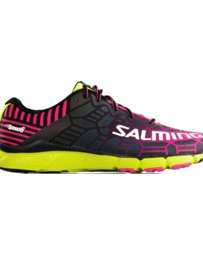 Fitness Mania - Salming Speed 6 - Womens Running Shoes - Pink/Safety Yellow