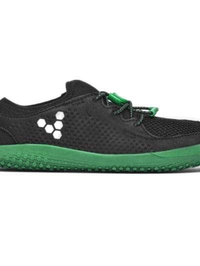 Fitness Mania - Vivobarefoot Primus Mesh Kids Boys Running Shoes - Black/Green