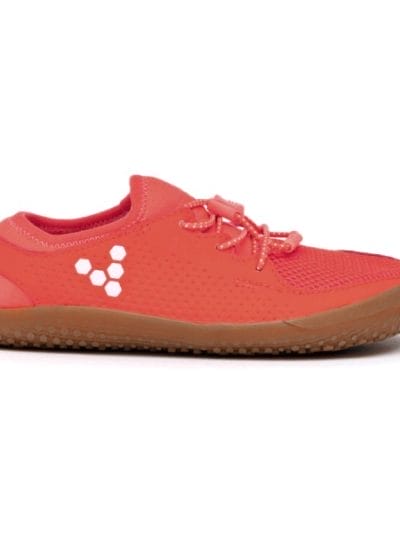 Fitness Mania - Vivobarefoot Primus Mesh Kids Girls Running Shoes - Neon Red