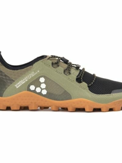 Fitness Mania - Vivobarefoot Primus Trail SG Mesh - Mens Trail Hiking Shoes - Olive