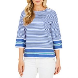 Fitness Mania - CREST STRIPE TOP