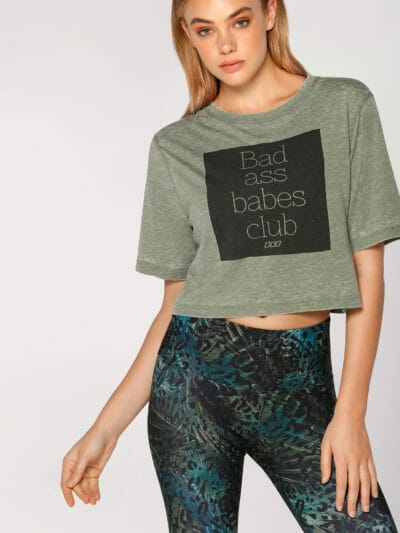 Fitness Mania - Babes Club Cropped Tee