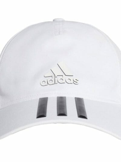 Fitness Mania - Adidas C40 3-Stripes Climalite Running Cap - White/Black