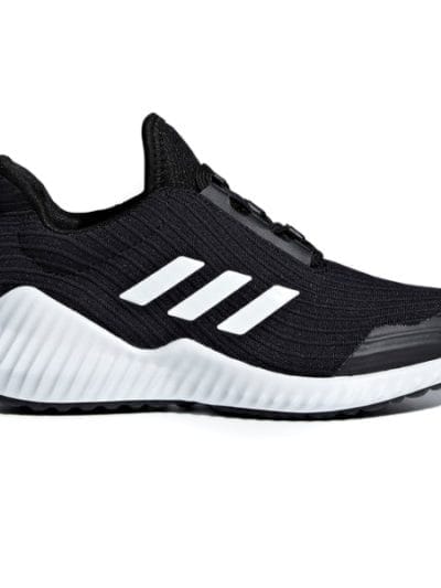 Fitness Mania - Adidas FortaRun Lace - Kids Boys Running Shoes - Black/White
