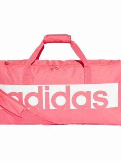 Fitness Mania - Adidas Linear Performance Training Duffel Bag - Real Pink/White