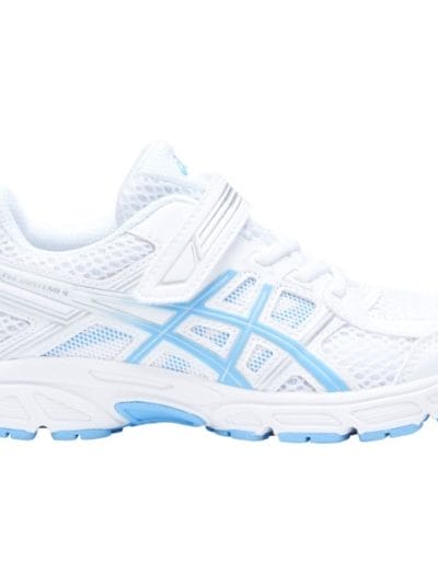 Fitness Mania - Asics Contend 4 PS - Kids Girls Running Shoes - White/Blue Bell