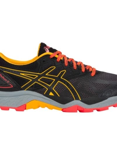 Fitness Mania - Asics Gel Fuji Trabuco 6 - Womens Trail Running Shoes - Black/Amber