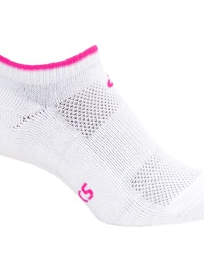 Fitness Mania - Asics Pace Womens Low Running Socks - White/Pink