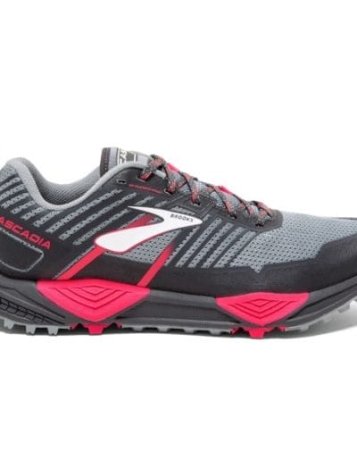 Fitness Mania - Brooks Cascadia 13 - Womens Trail Running Shoes - Grey/Pink