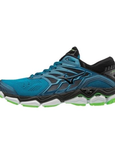 Fitness Mania - Mizuno Wave Horizon 2 - Mens Running Shoes - Turkish Tile/Black/Green Gecko