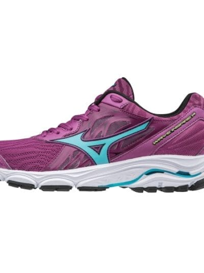 Fitness Mania - Mizuno Wave Inspire 14 - Womens Running Shoes - Clover Purple/Teal