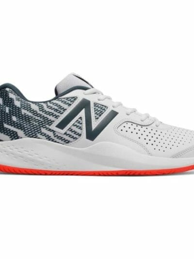 Fitness Mania - New Balance 696v3 - Mens Tennis Shoes - White/Navy/Red