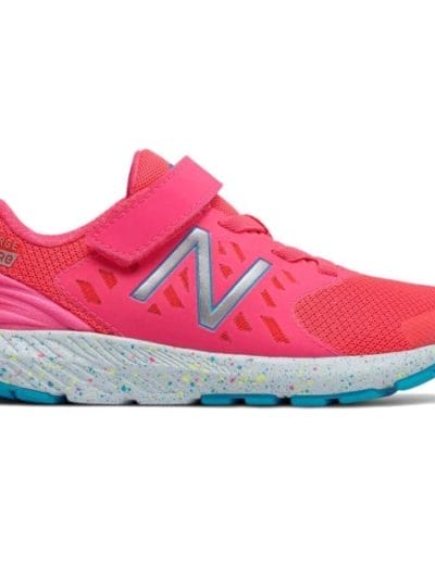 Fitness Mania - New Balance FuelCore Urge Velcro v2 - Kids Girls Running Shoes - Pink Zing/Blue