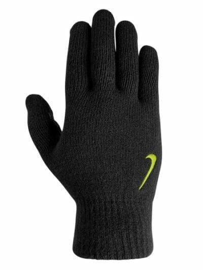 Fitness Mania - Nike Knitted Tech and Grip Gloves - Unisex Running Gloves - Black/Volt