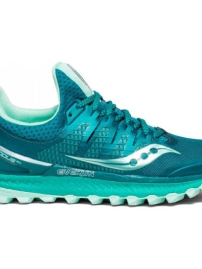 Fitness Mania - Saucony Xodus ISO 3 - Womens Trail Running Shoes - Green/Aqua