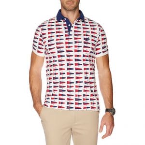 Fitness Mania - SS ALLOVER FLAG POLO