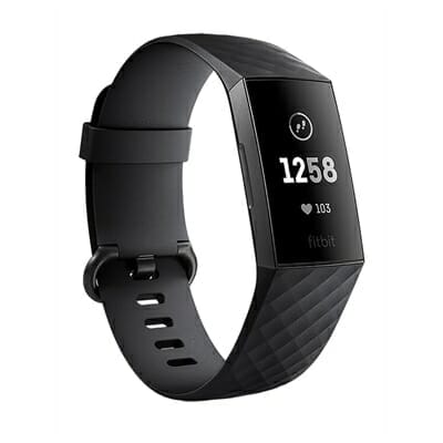 Fitness Mania - Fitbit Charge 3 Black Graphite Aluminum