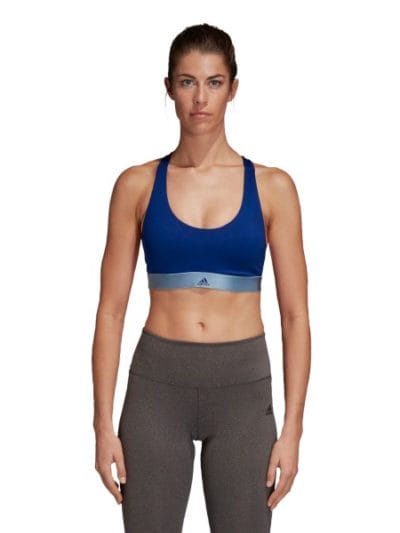 Fitness Mania - Adidas All Me Womens Sports Bra - Mystery Ink/Clear Orange