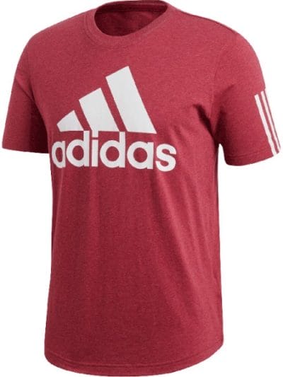 Fitness Mania - Adidas Sport ID Logo Mens Casual T-Shirt - Noble Maroon