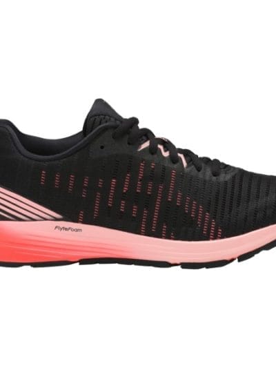 Fitness Mania - Asics DynaFlyte 3 - Womens Running Shoes - Black/Flash Coral