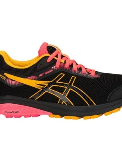 Fitness Mania - Asics GT-1000 7 GTX - Womens Running Shoes - Black/Amber/Pink