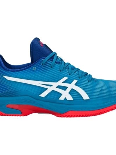 Fitness Mania - Asics Gel Solution Speed FF (Herringbone) - Mens Tennis Shoes - Azure/White/Red