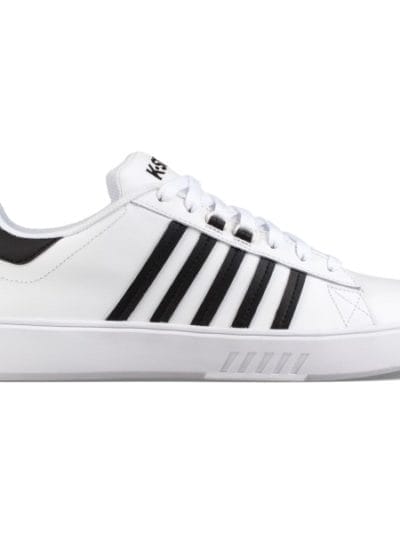 Fitness Mania - K-Swiss Pershing Court - Mens Casual Shoes - White/Black