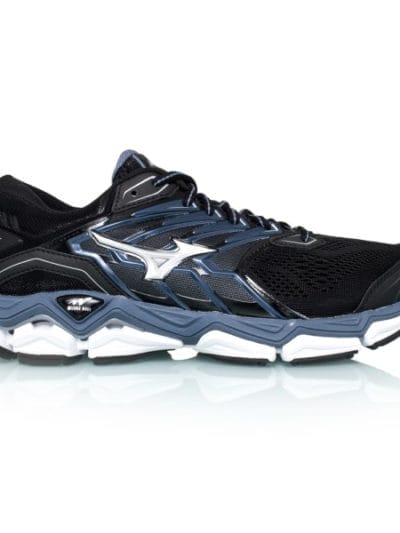 Fitness Mania - Mizuno Wave Horizon 2 - Mens Running Shoes - Black/Folkstone Gray