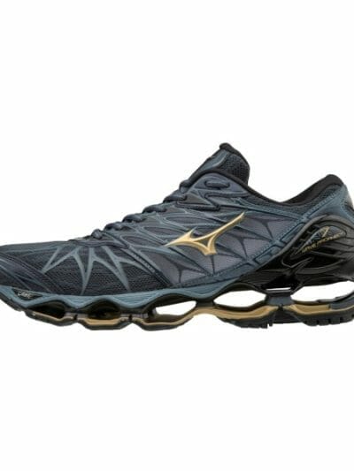 Fitness Mania - Mizuno Wave Prophecy 7 - Mens Running Shoes - Ombre Blue/Gold/Black