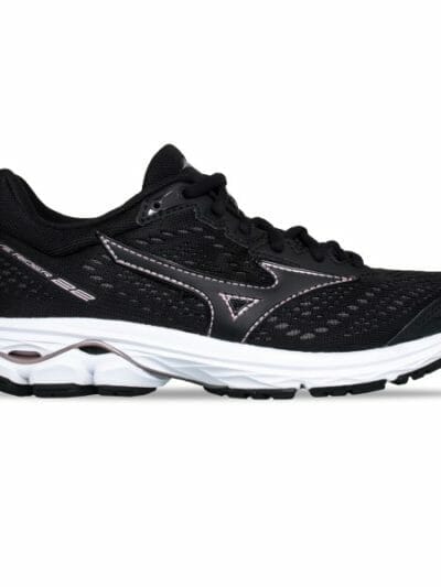 Fitness Mania - Mizuno Wave Rider 22 - Womens Running Shoes - Black/Rose Gold