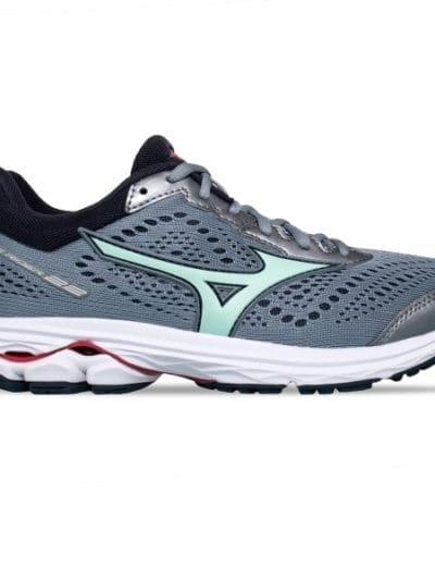 Fitness Mania - Mizuno Wave Rider 22 - Womens Running Shoes - Tradewinds/Brook Green/Teaberry